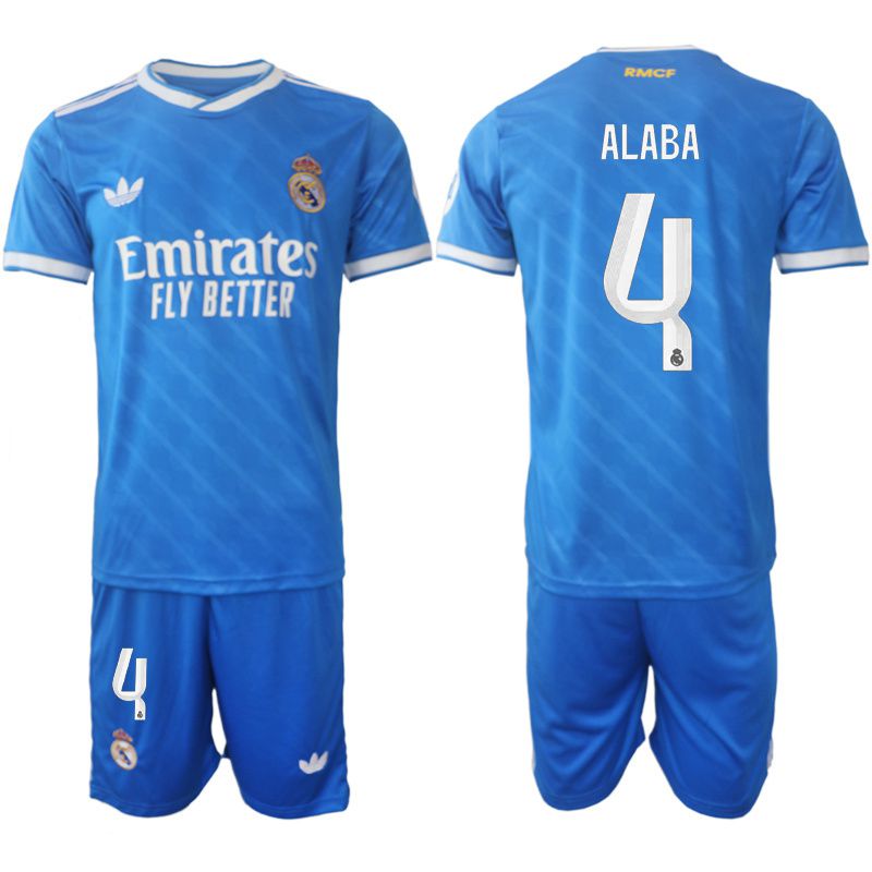 Men 2025-2026 Club Real Madrid away blue #4 Soccer Jersey
